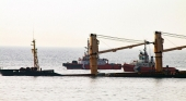 El barco OS 35 hundido frente a la costa de Gibraltar|Foto: InfGibraltar