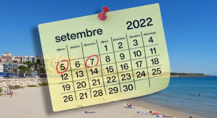 Playa del Milagro en Tarragona y calendario escolar Fotos Consellería de Educación y pxhere