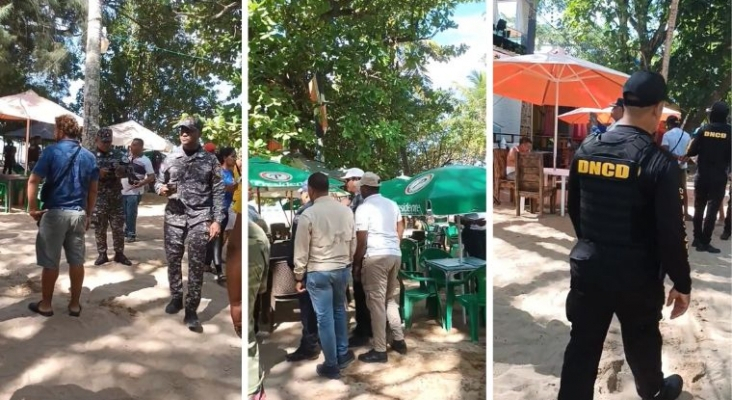 Fuerzas militares desalojan a los vendedores ambulantes de la playa de Sosúa (R. Dominicana)