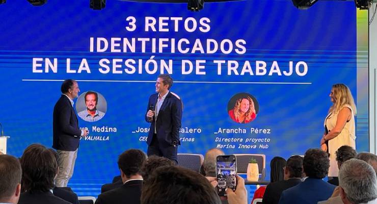 Izqda a dcha. Salva Medina (Valhalla), José Juan Calero (Calero Marinas) y Arancha Pérez (Marina Innova Hub).