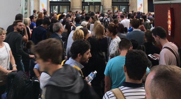 Evacuación de Gare du Nord