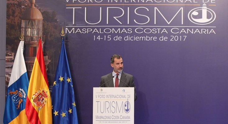 El Rey acudió a la IV edición del Foro Internacional de Turismo Maspalomas Costa Canaria