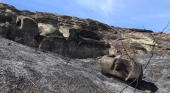 Un incendio forestal causa daños irreparables al principal atractivo turístico de la Isla de Pascua (Chile) | Foto: Brigada de Protección Ambiental (Bripa)