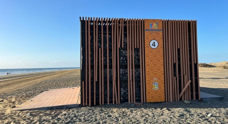 Kiosco en Playa del Inglés vandalizado| Imagen cedida