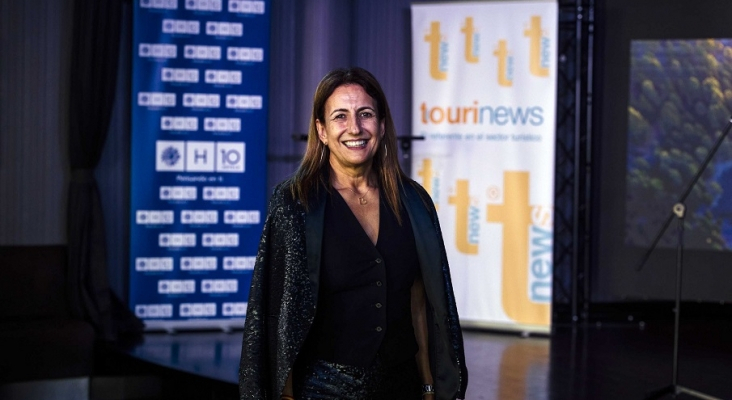 Inmaculada Benito, directora de Turismo, Cultura y Deporte de la CEOE durante la gala de los Premios Tourinews 2022 | Foto: Tourinews®