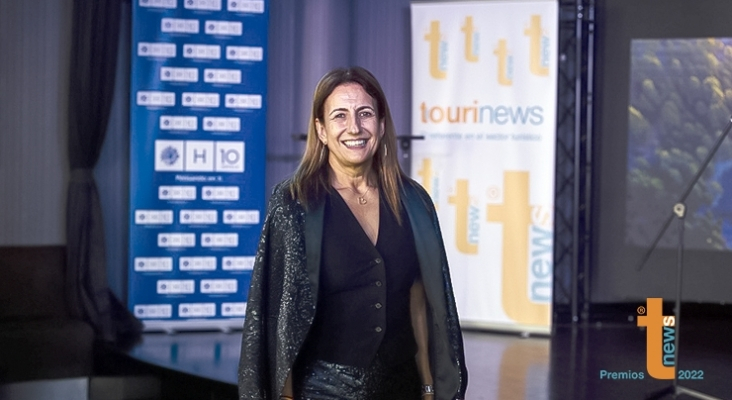 Inmaculada Benito, directora de Turismo, Cultura y Deporte de la CEOE durante la gala de los Premios Tourinews 2022 | Foto: Tourinews®