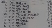 Servicio de lavandería 3,50 euros