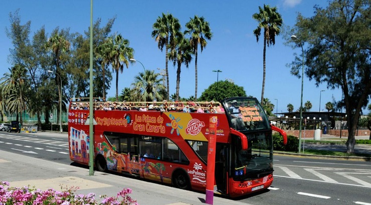 Autobús turístico en Las Palmas de Gran Canaria. Foto: CitySightseeing