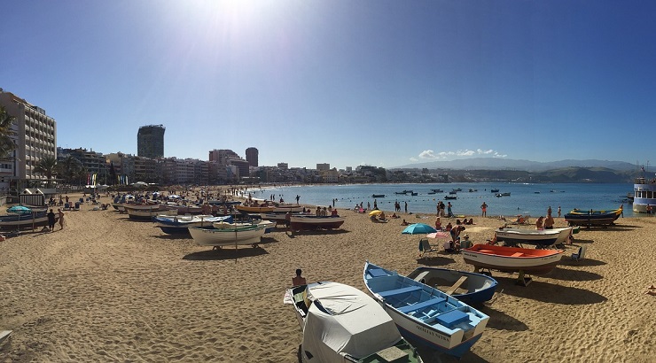 Playa de Las Canteras. Foto: Pixabay