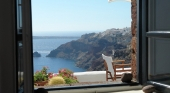 Vistas del mar desde Santorini (Grecia)