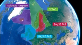 Áreas de control aéreo en el norte de Europa| Imagen: Isavia