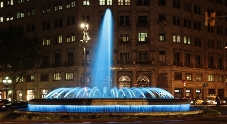 Fuente del Passeig de Gràcia, en Barcelona