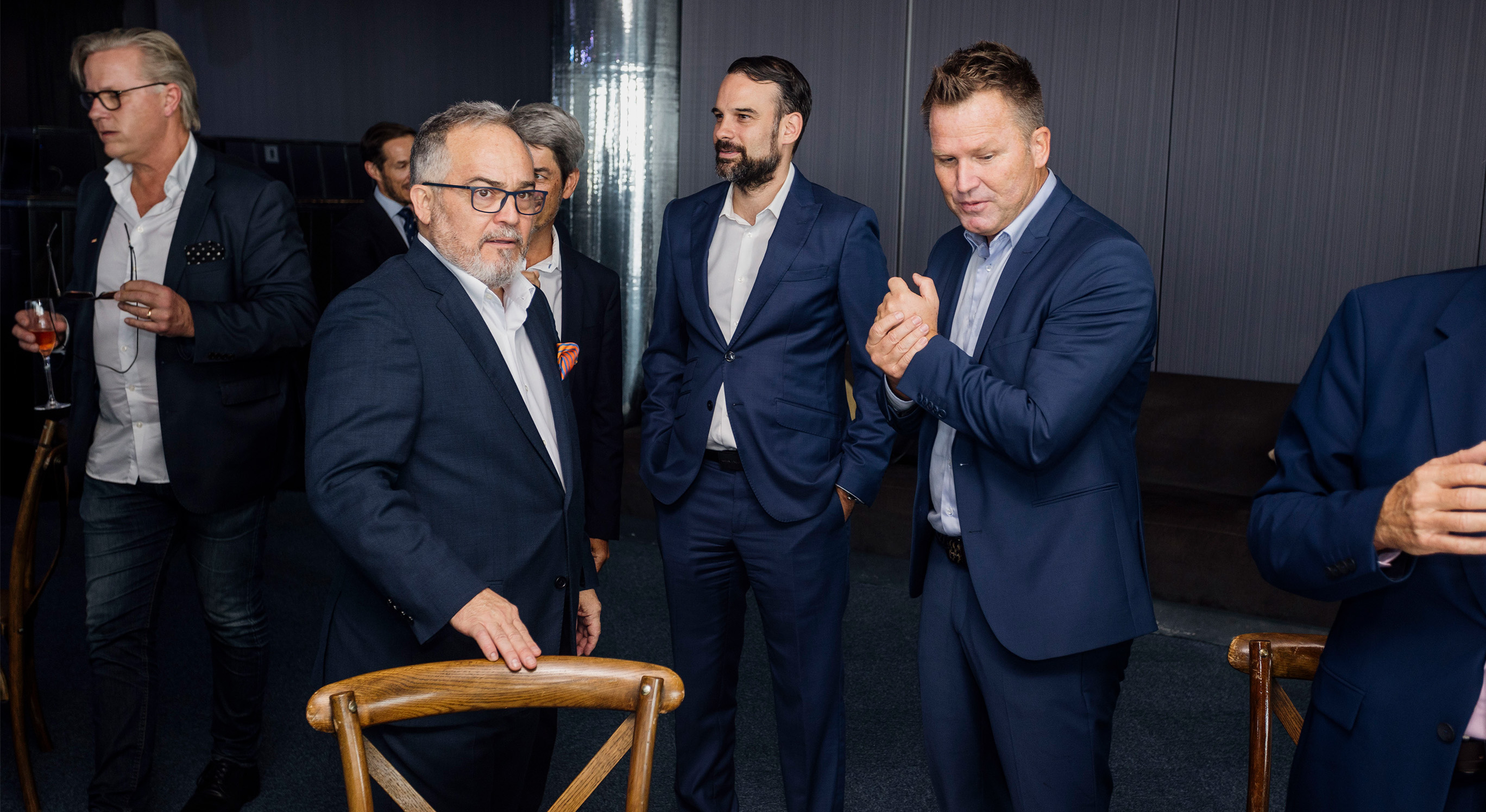 En la foto (izqda. a dcha.): Magnus Wikner, Ignacio Moll, Alberto Bernabé, José Alba y Joachim Seip | Foto: Tourinews©