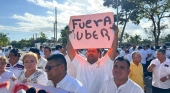 Taxistas vuelven a agredir a conductores de Uber en la zona hotelera de Cancún (México) | Foto: Quintana Roo News