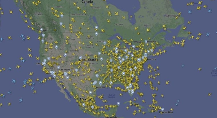 Las aerolíneas estadounidenses, obligadas a dejar todos sus aviones en tierra