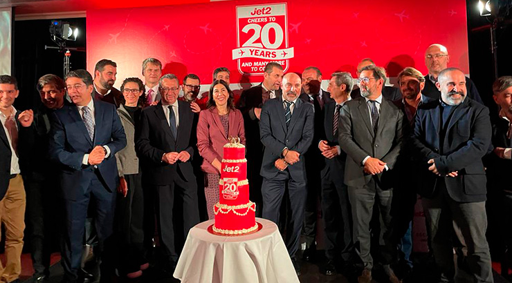 Grupo de invitados al encuentro por el 20 aniversario de Jet2