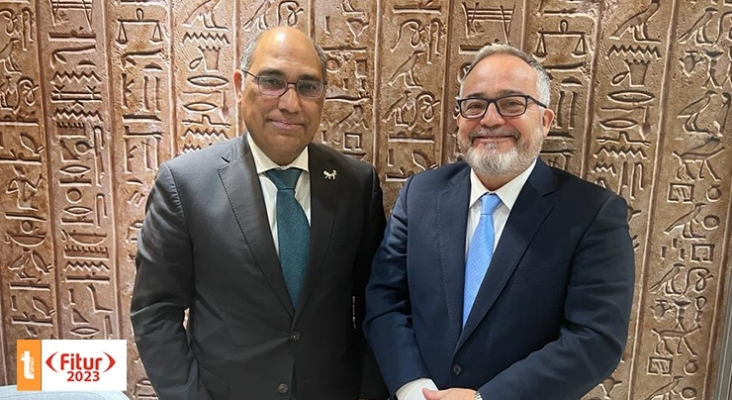 Amr Elkady, CEO de la Autoridad de Turismo de Egipto, e Ignacio Moll, CEO Tourinews