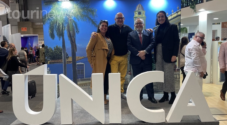 Dalney Alverdi, CEO Made in Cuba Events; Andreas Blas, CEO Caribbean Tours; Ignacio Moll, CEO de Tourinews; Ángela Erostarbe, director of Business Development . Foto: Tourinews©