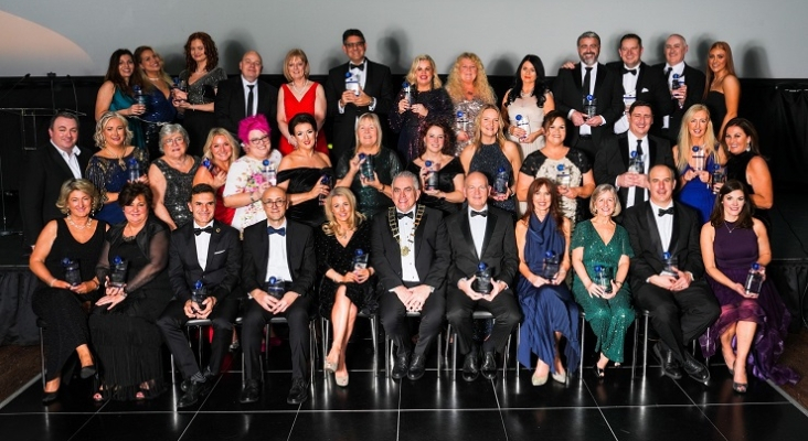 Todos los premiados durante la gala de los Irish Travel Trade Awards