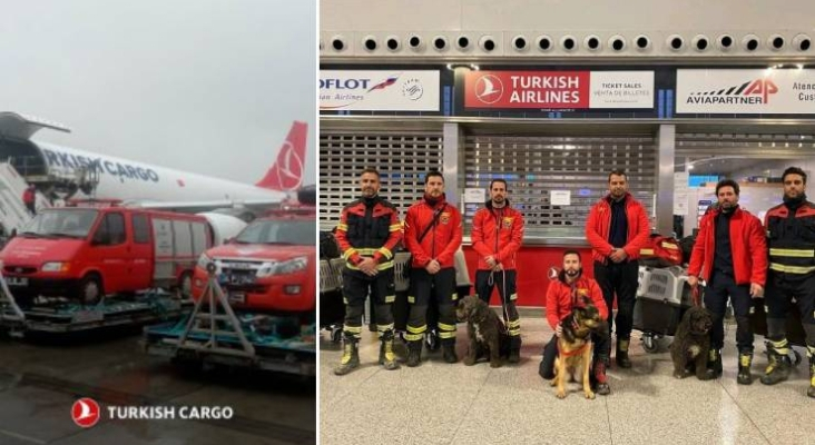 Turkish Airlines facilita el traslado del personal de rescate español a Turquía