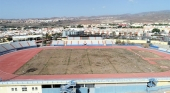 Estado del Estadio Internacional de Fútbol de Maspalomas en febrero de 2023 |Foto: cedida