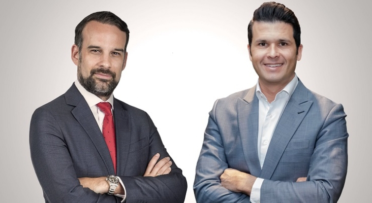 De izq a dcha José Alba, director general división hotelera de Lopesan Group,y Francisco López, CEO de Lopesan Group