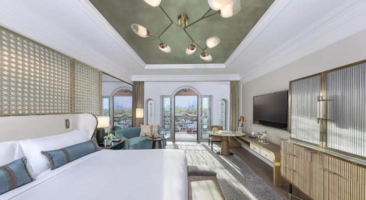 Interior de una habitación vegana en el Emirates Palace Mandarin Oriental | Foto: Mandarin Oriental Hotel Group 
