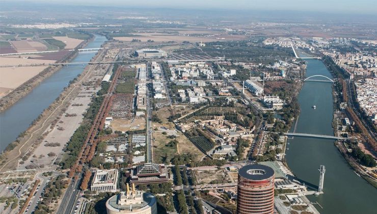 Vista aérea del Parque Científico y Tecnológico Cartuja (Sevilla) | Foto: PCT Vista aérea del Parque Científico y Tecnológico Cartuja (Sevilla) | Foto: PCT