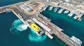 Vista aérea del puerto de Playa Blanca (Lanzarote) | Foto: Puertos Canarios