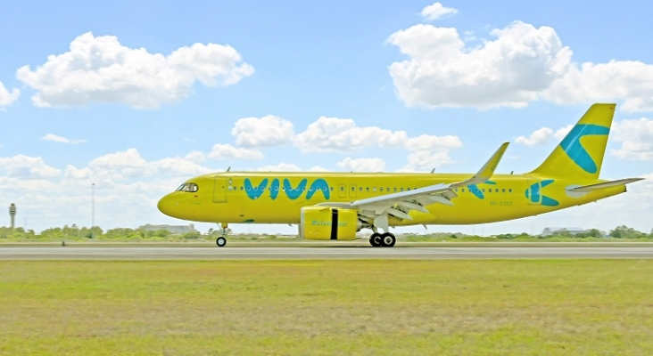 Avión de Viva Air | Foto: Aeropuerto de Orlando vía Twitter