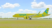 Avión de Viva Air | Foto: Aeropuerto de Orlando vía Twitter