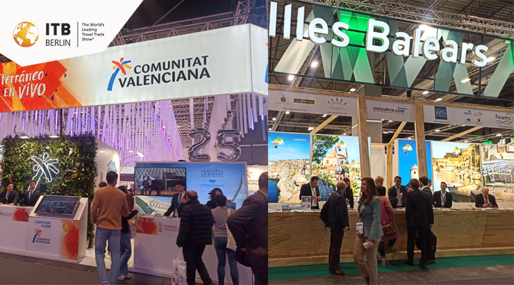 Estands de Comunidad Valenciana y Baleares de FITUR, que llevarán a ITB | Foto: Tourinews®