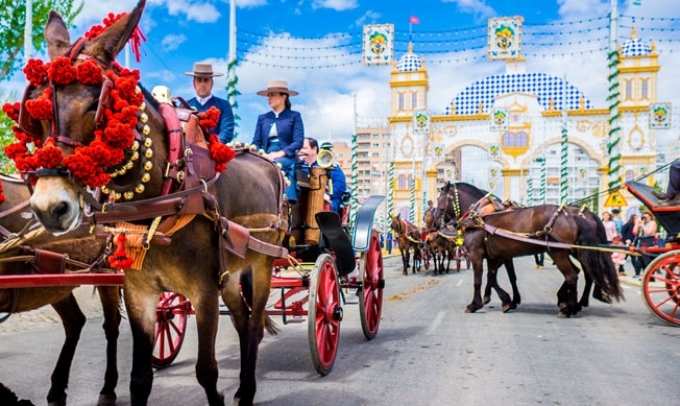 Instantánea de la Feria de Abril | Foto: Turismo de Sevilla