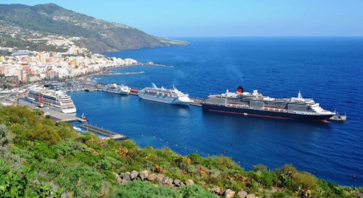 Vista aérea del Puerto de Santa Cruz de La Palma | Foto: Autoridad Portuaria de Santa Cruz de Tenerife 