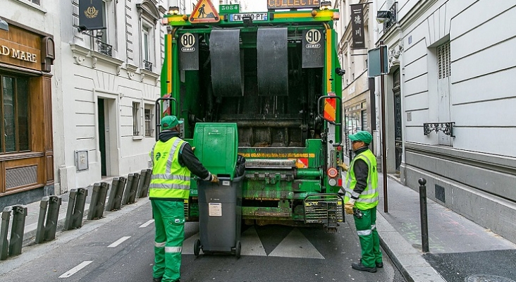 Servicio de recogida de basuras de París (Francia). Foto Ayuntamiento de París
