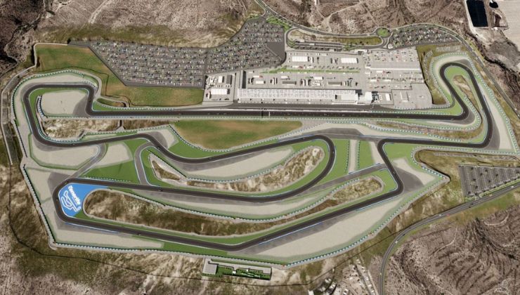 Infografía del futuro trazado del circuito, en Granadilla de Abona (Tenerife), de los pocos a nivel mundial en el que se correrá en sentido contrario a las agujas del reloj | Foto: Cabildo de Tenerife