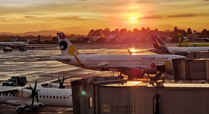 Vista general de los hangares del Aeropuerto El Dorado (Bogotá, Colombia) | Foto: Aeropuerto El Dorado vía Facebook