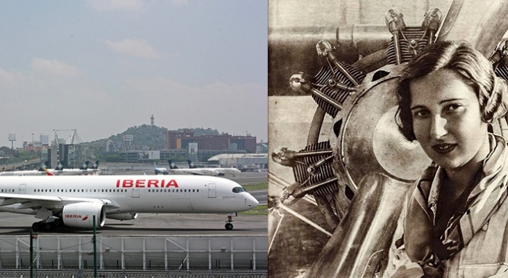 Iberia rinde homenaje a la primera piloto de aviones de Cataluña con un nuevo avión en su nombre