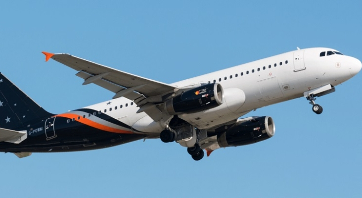 Avión de la aerolínea de vuelos chárter Titan Airways | Foto: Titan Airways