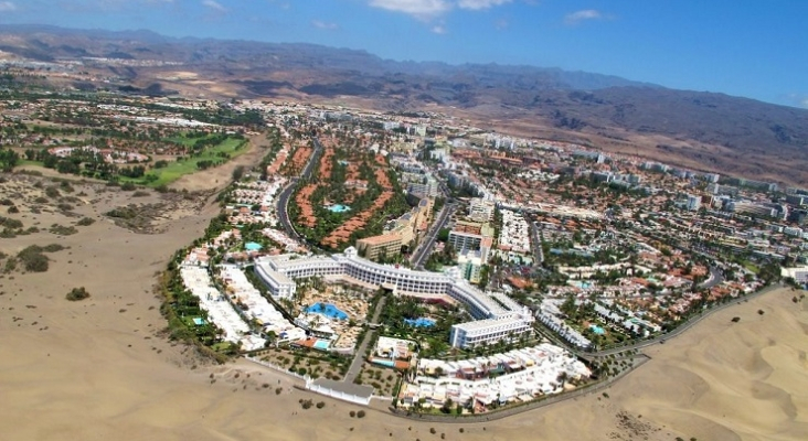 Vista aérea de las zonas turísticas de Playa del Inglés y Maspalomas, en Gran Canaria (Canarias) | Foto: El Coleccionista de Instantes vía Flickr