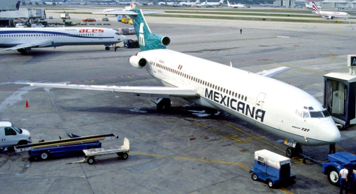 Un Boeing 727 de Mexicana de Aviación en una fotografía tomada en 2011 | Foto: Aero Icarus (CC BY-SA 2.0)