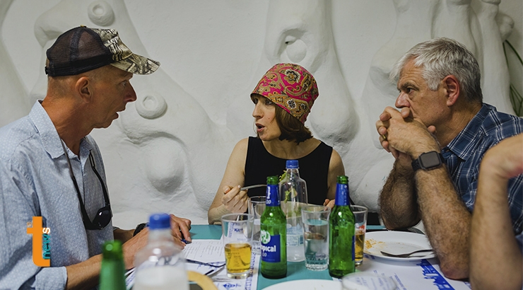 Arnold guía turístico de la agencia Isla Bonita - Cornelia Lohs, periodista - Günter Distler, periodista - Manuel Acosta, Tourinews