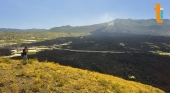 Los periodistas alemanes comprobaron el efecto dejado por la erupción del volcán Tajogaite en La Palma