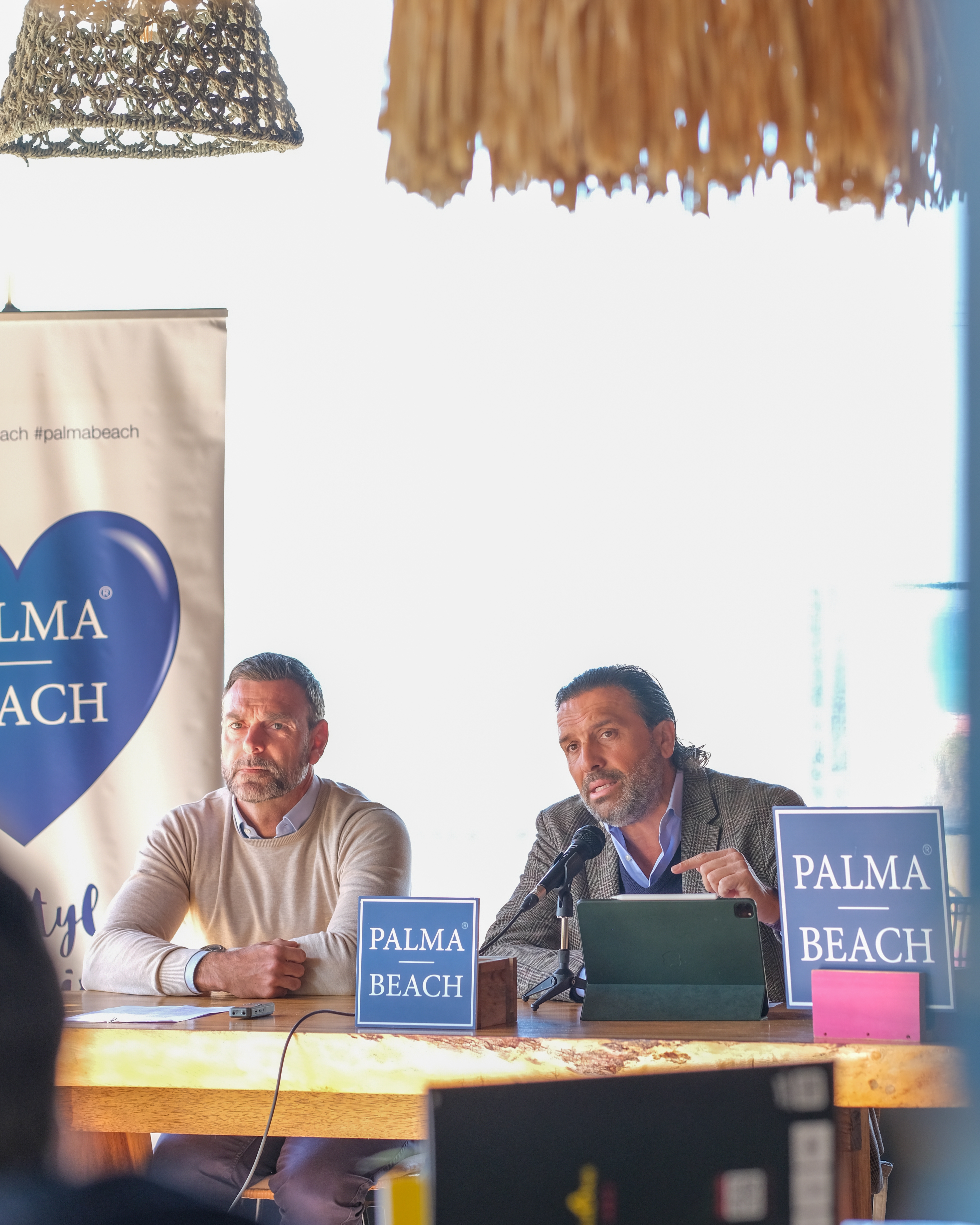 Pedro Marín, gerente de Palma Beach y Juan Miguel Ferrer, CEO de Palma Beach Pedro Marín, gerente de Palma Beach y Juan Miguel Ferrer, CEO de Palma Beach