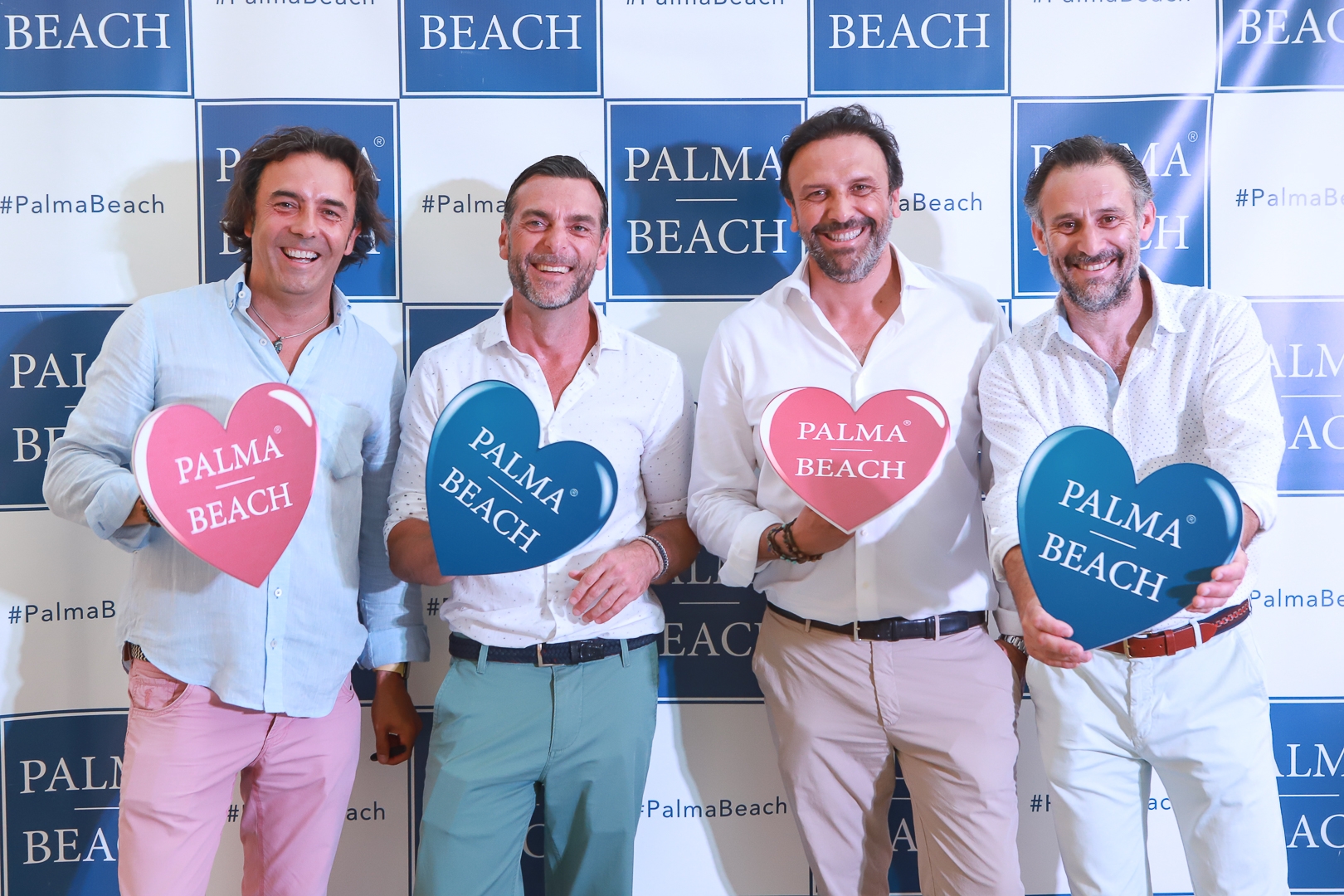 Mika Ferrer, Pedro Marín, Juan Miguel Ferrer, fundadores de Palma Beach y Toni Martorell CEO Agencia COM