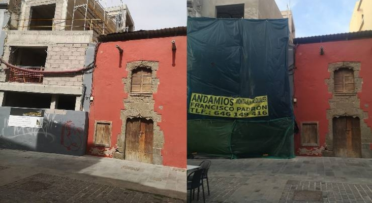 Edificios colindantes en Calle Mendizabal, en Las Palmas de Gran Canaria | Fotos: Cedidas