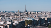 Vista aérea de la ciudad de París (Francia)