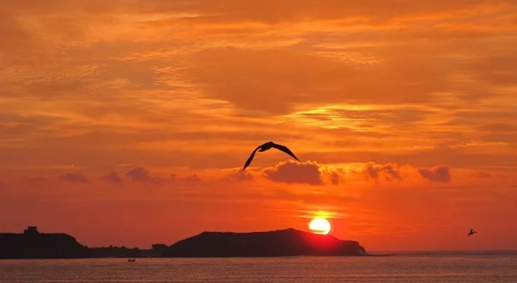 Puesta de sol en Esauira, Marruecos