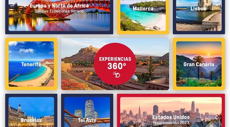 Captura de la nueva página web de Viva Tours 