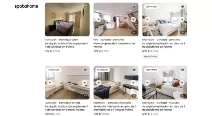 Trabajadores turísticos de Ibiza, obligados a alquilar 'camas calientes' | Ejemplos de habitaciones a 1.100 euros en Palma (Mallorca)